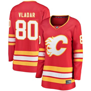 Breakaway Fanatics Branded Women's Dan Vladar Calgary Flames Alternate Jersey - Red