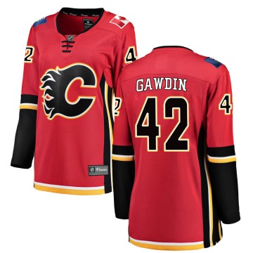 Breakaway Fanatics Branded Women's Glenn Gawdin Calgary Flames Home Jersey - Red