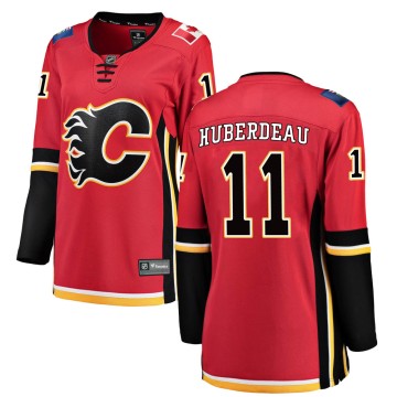 Breakaway Fanatics Branded Women's Jonathan Huberdeau Calgary Flames Home Jersey - Red