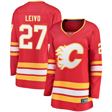 Breakaway Fanatics Branded Women's Josh Leivo Calgary Flames Alternate Jersey - Red