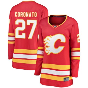 Breakaway Fanatics Branded Women's Matt Coronato Calgary Flames Alternate Jersey - Red
