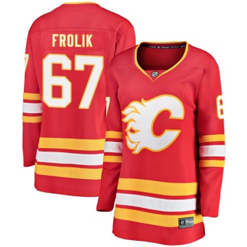 Breakaway Fanatics Branded Women's Michael Frolik Calgary Flames Alternate Jersey - Red