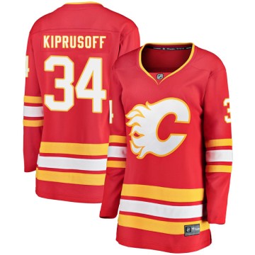 Breakaway Fanatics Branded Women's Miikka Kiprusoff Calgary Flames Alternate Jersey - Red