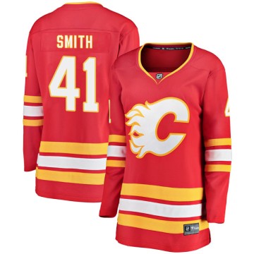 Breakaway Fanatics Branded Women's Mike Smith Calgary Flames Alternate Jersey - Red