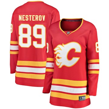Breakaway Fanatics Branded Women's Nikita Nesterov Calgary Flames Alternate Jersey - Red