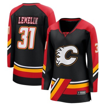Breakaway Fanatics Branded Women's Rejean Lemelin Calgary Flames Special Edition 2.0 Jersey - Black