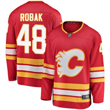 Breakaway Fanatics Branded Youth Colby Robak Calgary Flames Alternate Jersey - Red