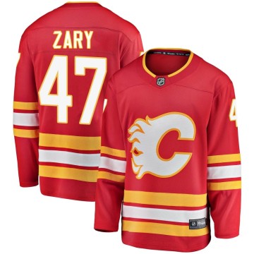 Breakaway Fanatics Branded Youth Connor Zary Calgary Flames Alternate Jersey - Red