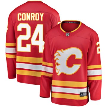 Breakaway Fanatics Branded Youth Craig Conroy Calgary Flames Alternate Jersey - Red