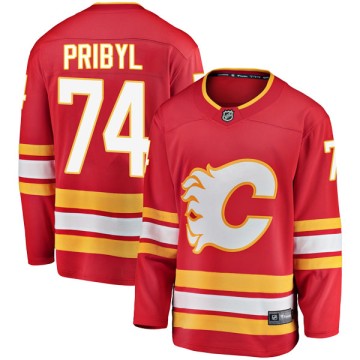Breakaway Fanatics Branded Youth Daniel Pribyl Calgary Flames Alternate Jersey - Red
