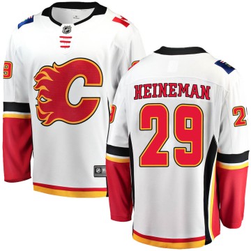 Breakaway Fanatics Branded Youth Emil Heineman Calgary Flames Away Jersey - White