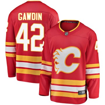 Breakaway Fanatics Branded Youth Glenn Gawdin Calgary Flames Alternate Jersey - Red
