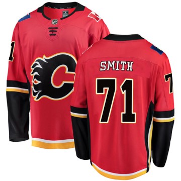 Breakaway Fanatics Branded Youth Hunter Smith Calgary Flames Home Jersey - Red