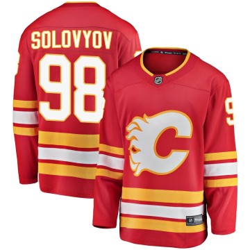 Breakaway Fanatics Branded Youth Ilya Solovyov Calgary Flames Alternate Jersey - Red