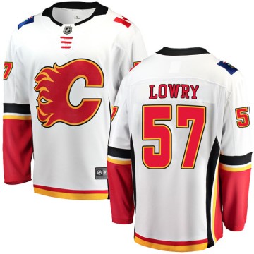Breakaway Fanatics Branded Youth Joel Lowry Calgary Flames Away Jersey - White