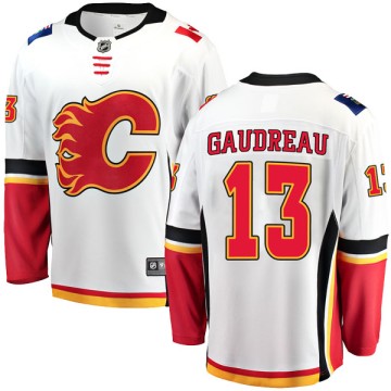 Breakaway Fanatics Branded Youth Johnny Gaudreau Calgary Flames Away Jersey - White