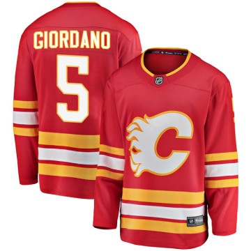 Breakaway Fanatics Branded Youth Mark Giordano Calgary Flames Alternate Jersey - Red