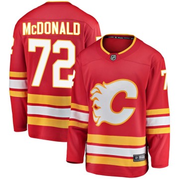 Breakaway Fanatics Branded Youth Mason McDonald Calgary Flames Alternate Jersey - Red