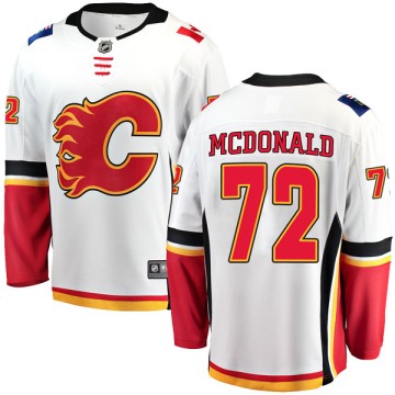 Breakaway Fanatics Branded Youth Mason McDonald Calgary Flames Away Jersey - White