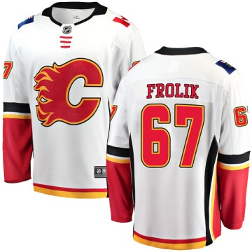 Breakaway Fanatics Branded Youth Michael Frolik Calgary Flames Away Jersey - White