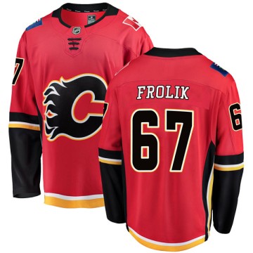Breakaway Fanatics Branded Youth Michael Frolik Calgary Flames Home Jersey - Red