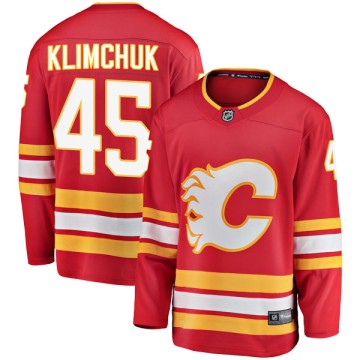 Breakaway Fanatics Branded Youth Morgan Klimchuk Calgary Flames Alternate Jersey - Red