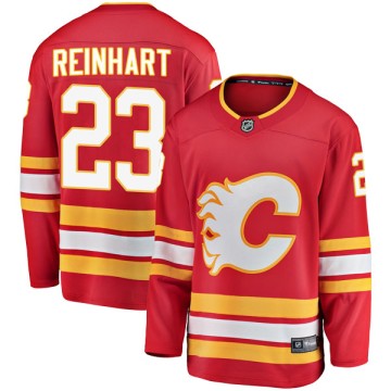 Breakaway Fanatics Branded Youth Paul Reinhart Calgary Flames Alternate Jersey - Red