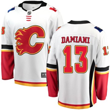Breakaway Fanatics Branded Youth Riley Damiani Calgary Flames Away Jersey - White