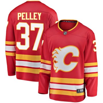 Breakaway Fanatics Branded Youth Rod Pelley Calgary Flames Alternate Jersey - Red