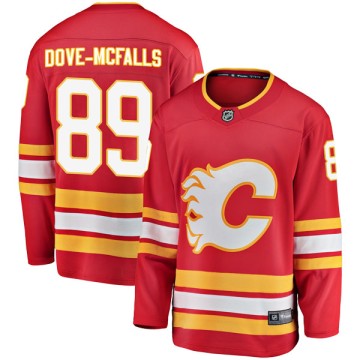 Breakaway Fanatics Branded Youth Samuel Dove-McFalls Calgary Flames Alternate Jersey - Red
