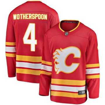 Breakaway Fanatics Branded Youth Tyler Wotherspoon Calgary Flames Alternate Jersey - Red