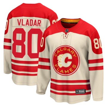 Premier Fanatics Branded Men's Dan Vladar Calgary Flames Breakaway 2023 Heritage Classic Jersey - Cream