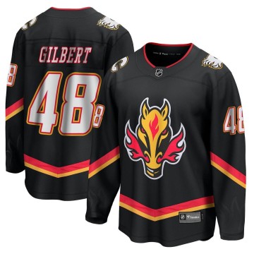 Premier Fanatics Branded Men's Dennis Gilbert Calgary Flames Breakaway 2022/23 Alternate Jersey - Black
