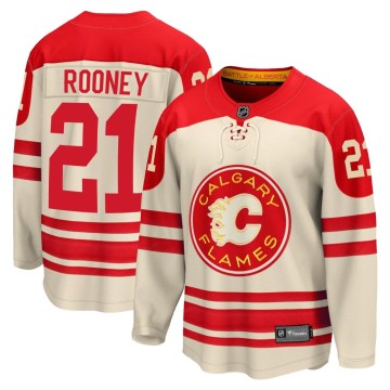 Premier Fanatics Branded Men's Kevin Rooney Calgary Flames Breakaway 2023 Heritage Classic Jersey - Cream