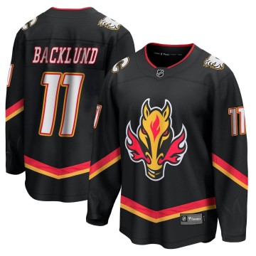 Premier Fanatics Branded Men's Mikael Backlund Calgary Flames Breakaway 2022/23 Alternate Jersey - Black