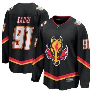 Premier Fanatics Branded Men's Nazem Kadri Calgary Flames Breakaway 2022/23 Alternate Jersey - Black