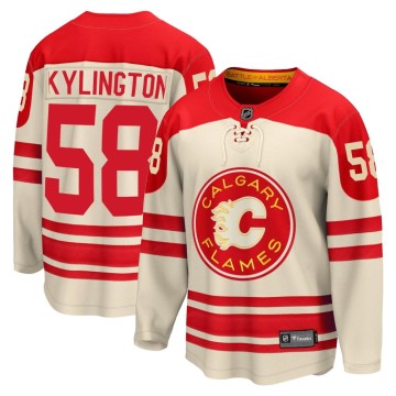 Premier Fanatics Branded Men's Oliver Kylington Calgary Flames Breakaway 2023 Heritage Classic Jersey - Cream