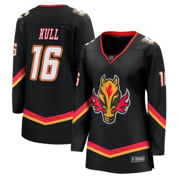 Premier Fanatics Branded Women's Brett Hull Calgary Flames Breakaway 2022/23 Alternate Jersey - Black