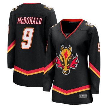 Premier Fanatics Branded Women's Lanny McDonald Calgary Flames Breakaway 2022/23 Alternate Jersey - Black
