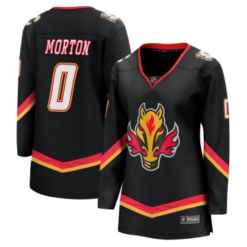 Premier Fanatics Branded Women's Sam Morton Calgary Flames Breakaway 2022/23 Alternate Jersey - Black