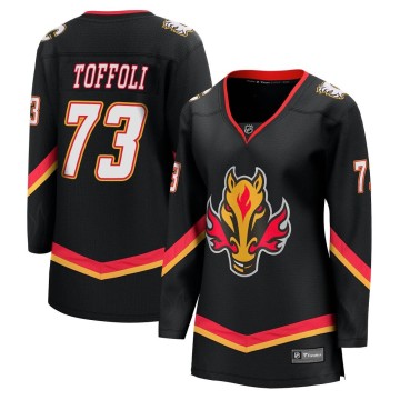 Premier Fanatics Branded Women's Tyler Toffoli Calgary Flames Breakaway 2022/23 Alternate Jersey - Black