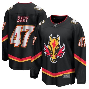 Premier Fanatics Branded Youth Connor Zary Calgary Flames Breakaway 2022/23 Alternate Jersey - Black