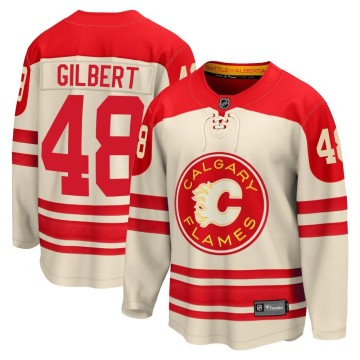 Premier Fanatics Branded Youth Dennis Gilbert Calgary Flames Breakaway 2023 Heritage Classic Jersey - Cream
